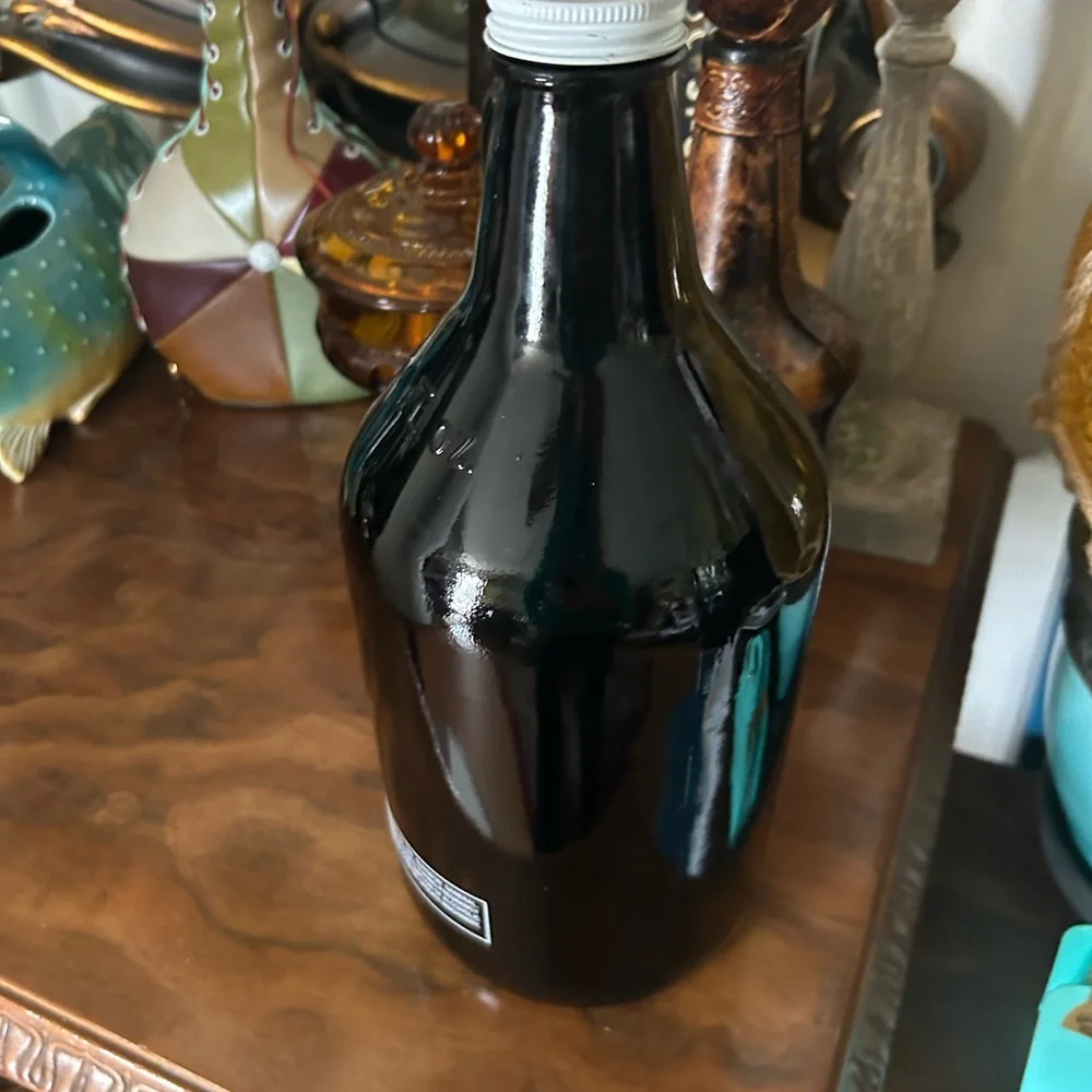 Vintage Brown Growler Bottle from The Borough Pub
